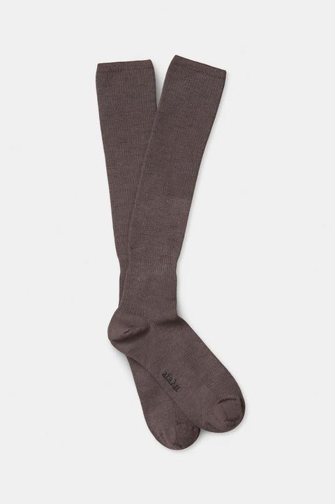 Sokker - Wool Knee Socks Brown