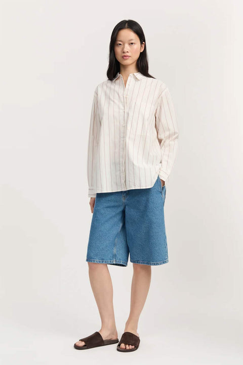 Skjorte - Lynette Shirt Champetra Mix Merlot