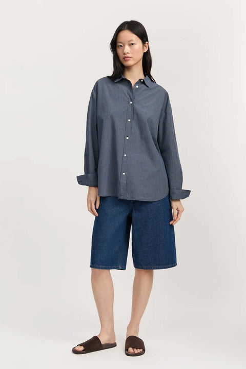Skjorte - Shirt Navy Check