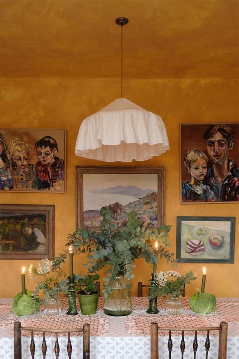 Lampeskjerm - Tangier Pantry White