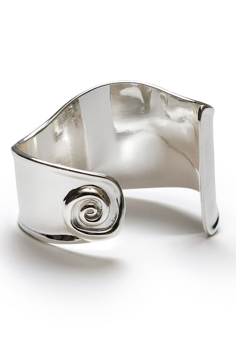 Armbånd - Swirly Square Bangle Silver