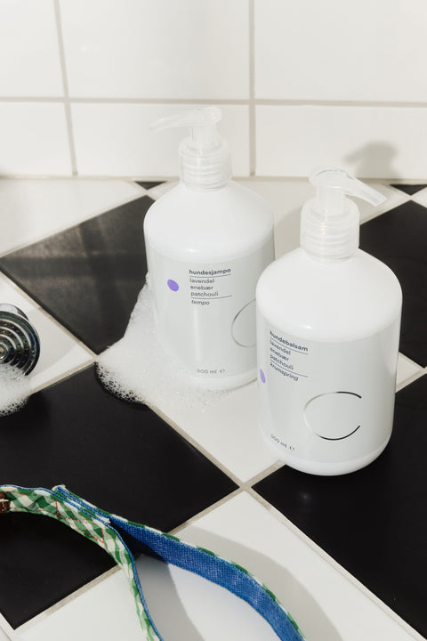 Hundeshampoo - 500ml Lavendel/Enebær/Patchouli