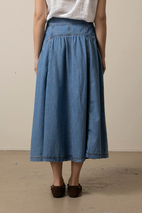Skjørt - Lonia Light Used Blue