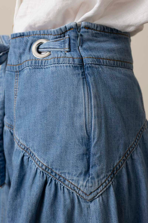 Skjørt - Lonia Light Used Blue