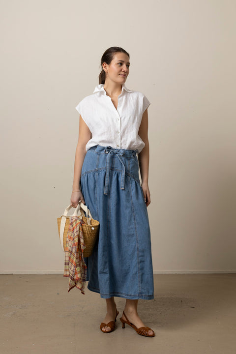 Skjørt - Lonia Light Used Blue