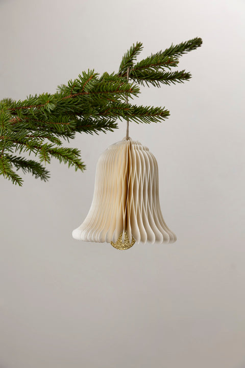 Julepynt - Honeycomb Bell S Cream