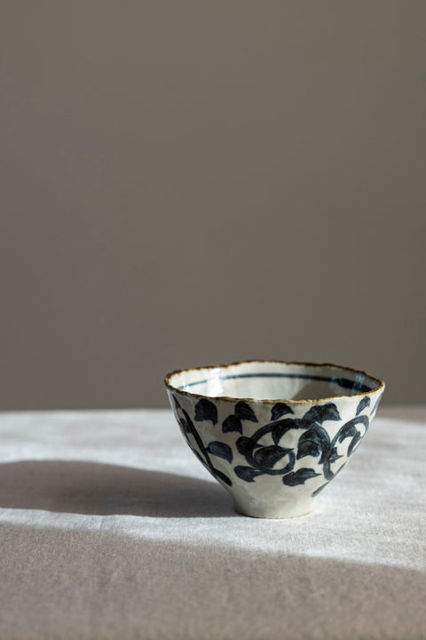 Skål - Japansk Keramikk Dia 14x5 Tako Karakusa