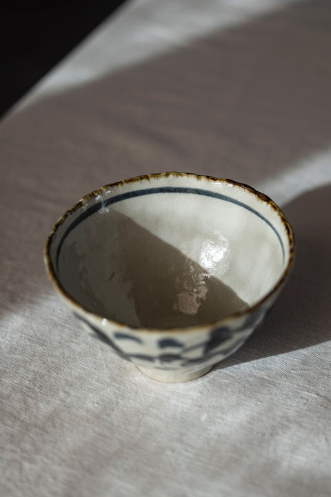 Skål - Japansk Keramikk Dia 14x5 Tako Karakusa