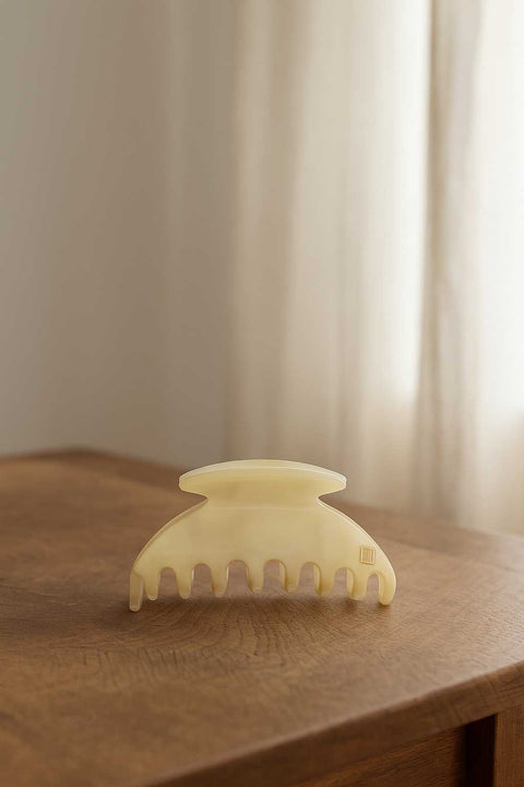 Hårklype - Claw Clip 6,5cm Ivory