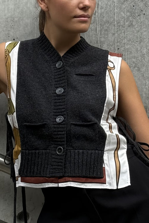 Vest - Foulard Statements Gilet Brown