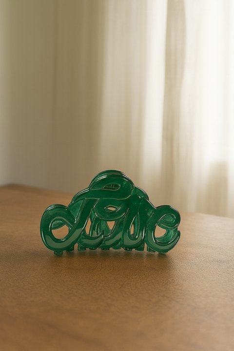 Hårklype - Love Claw 5cm Green