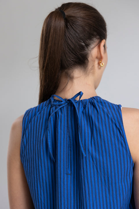 Kjole | Cotton Poplin Stripe Dress