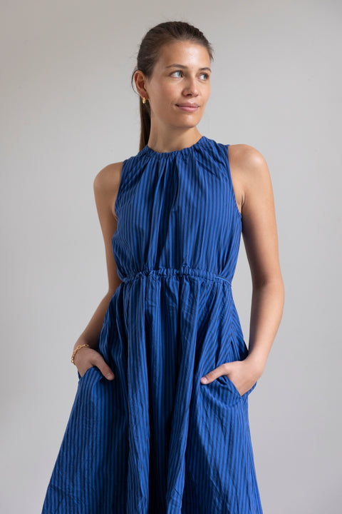 Kjole | Cotton Poplin Stripe Dress