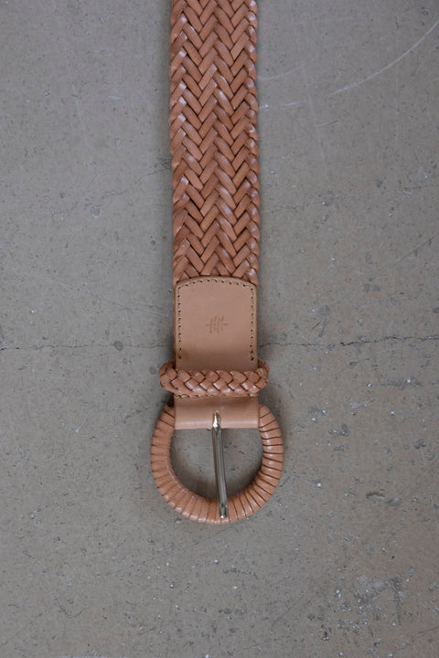 Belte - Wrapped Leather Buckle Natural