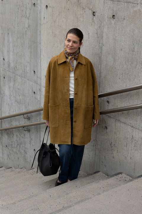 Jakke - Soft Touch Coat Greenish Brown