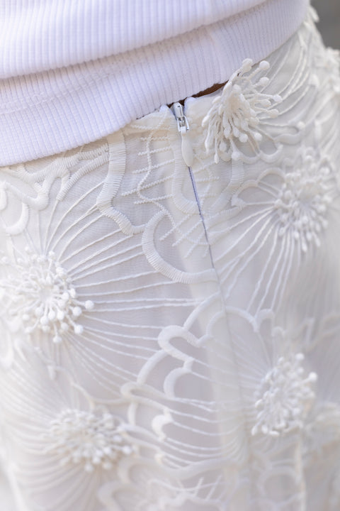 Skjørt - Sheer Meadow Skirt Pure White