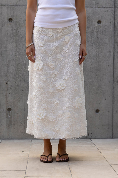 Skjørt - Sheer Meadow Skirt Pure White