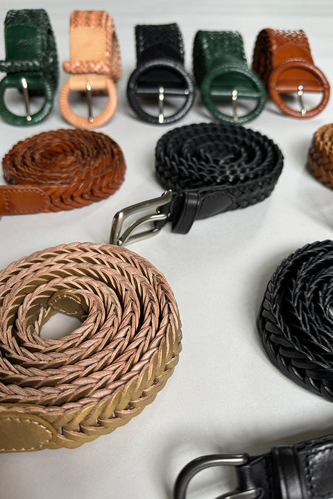 Belte - Wrapped Leather Buckle Natural