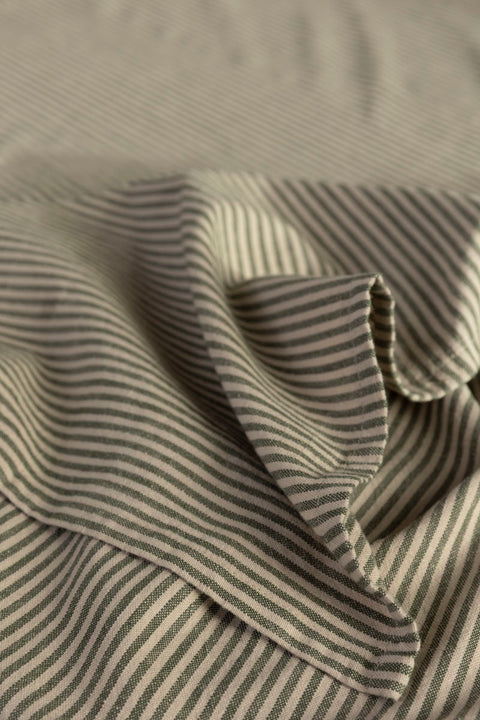 Duk - 145x300cm Striper Grønn/Beige