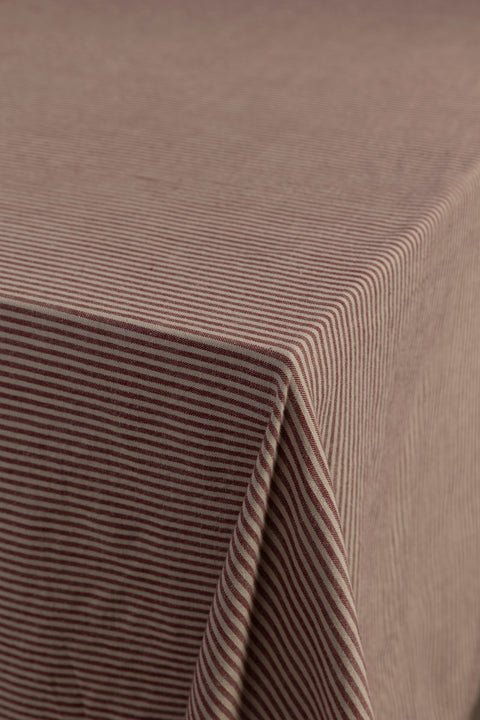 Duk - 145x300cm Striper Rød/Beige
