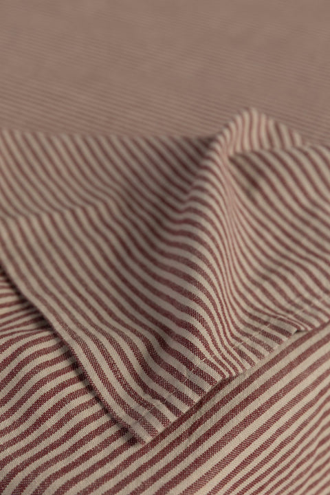 Duk - 145x300cm Striper Rød/Beige
