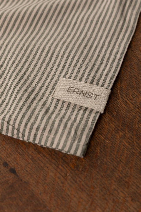 Kjøkkenhåndkle - Striper Grønn/Beige