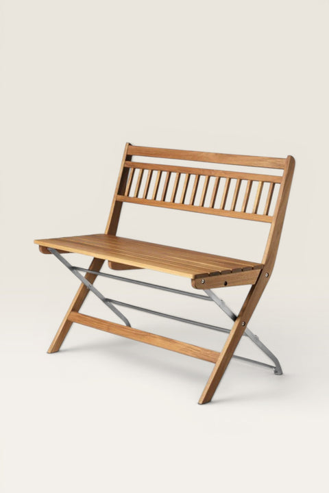 Utebenk - M24 Lilleø Teak/Rustfritt Stål