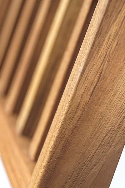Utebenk - M24 Lilleø Teak/Rustfritt Stål