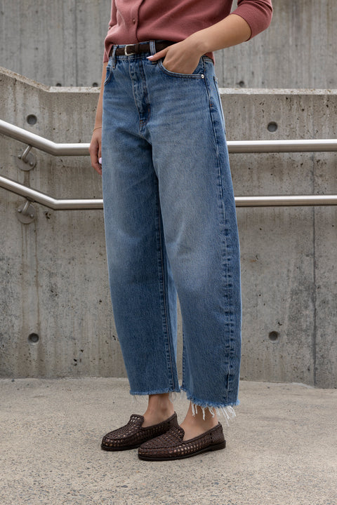 Jeans - The Bubble Crop Rapture Raw Fray
