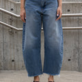 Jeans - The Bubble Crop Rapture Raw Fray