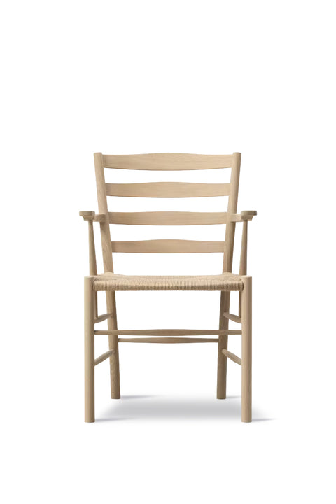 Spisestuestol - Klint Armchair 3208 Såpet Eik/Naturfarget Papirgarn