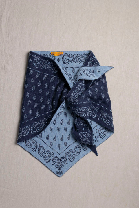 Skjerf - The Wild Rag Indigo Blue/Light Blue