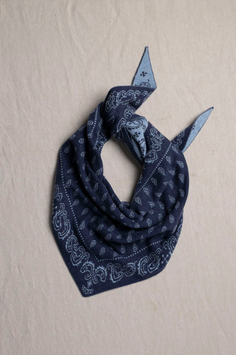 Skjerf - The Wild Rag Indigo Blue/Light Blue