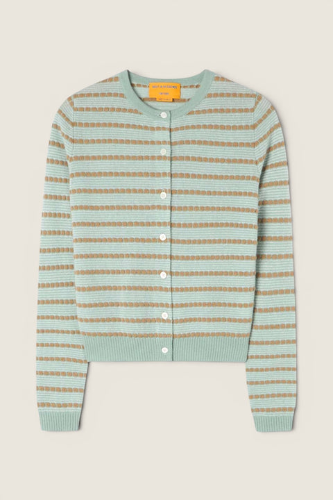 Cardigan - Pebble Stripe Jane Sage Brush Combo