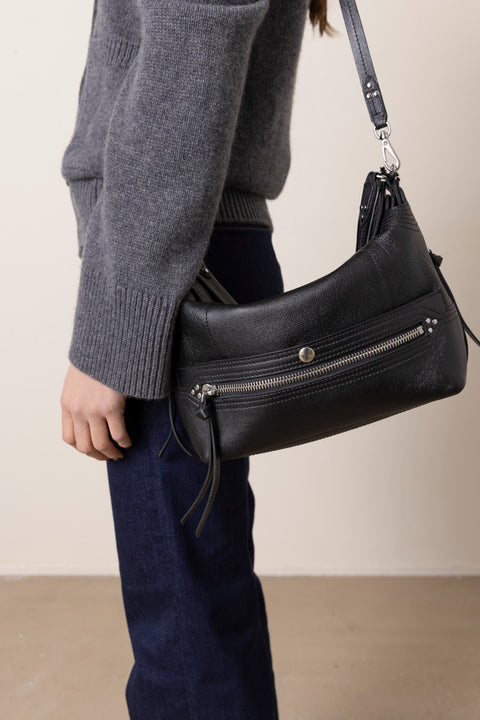 Veske - Lucky Hobo Buffalo Noir Silver