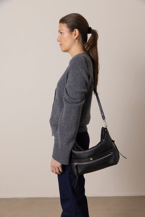 Veske - Lucky Hobo Buffalo Noir Silver