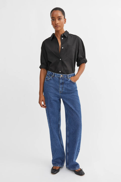 Jeans - Maddy Straight Jeans Mid Blue