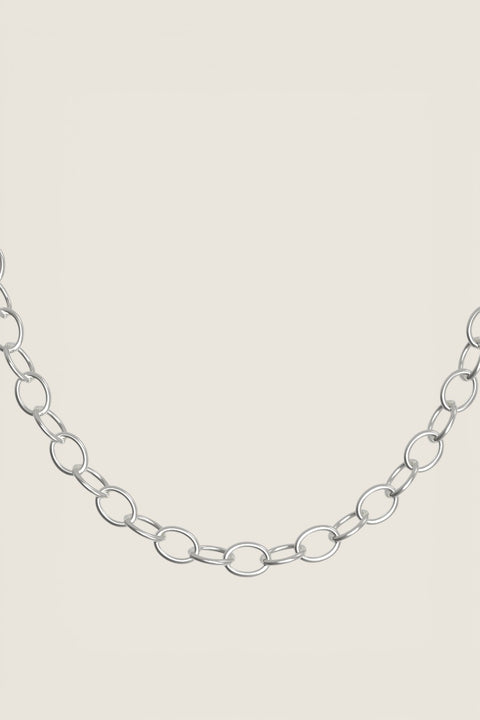 Halskjede - Cable Necklace II 60cm Silver