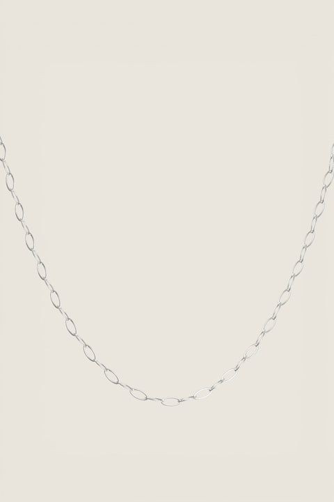 Halskjede - Cable Necklace I 80cm Silver