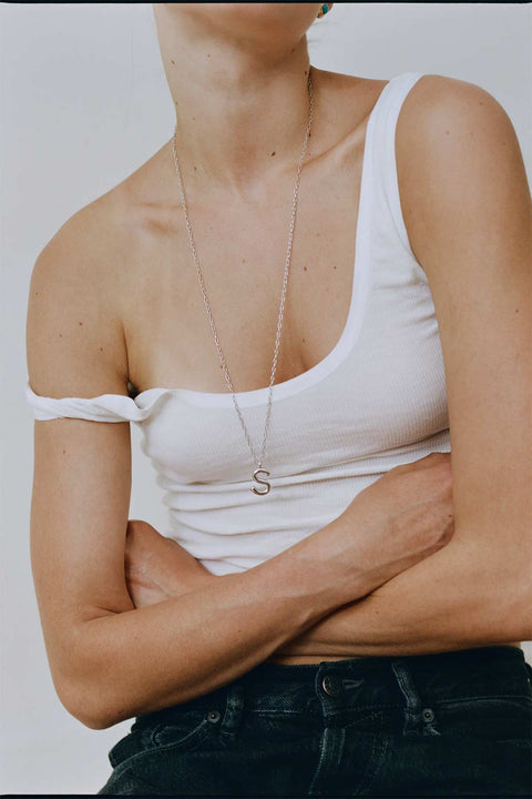Halskjede - Cable Necklace I 80cm Silver