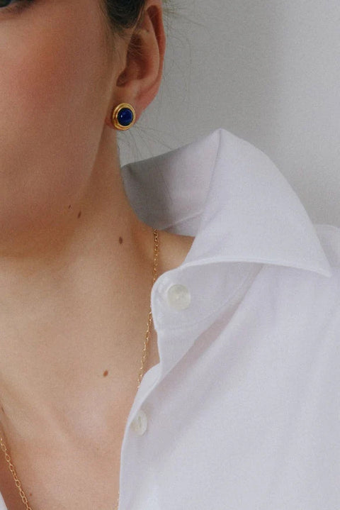 Øredobber - Lolly Studs Lapis Plated