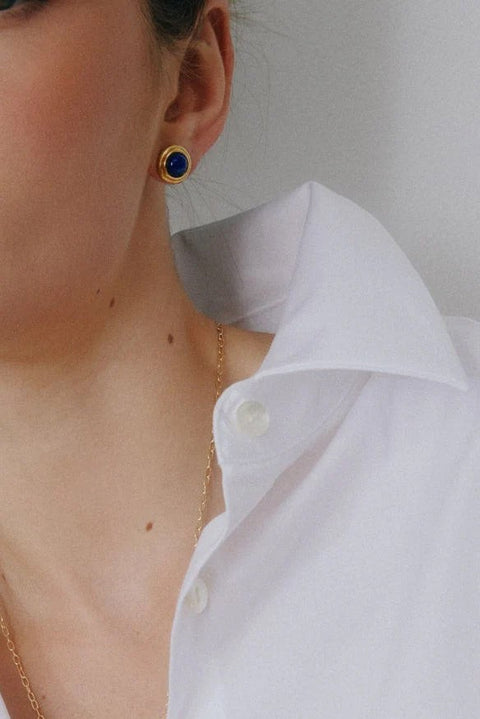 Øredobber - Lolly Studs Lapis Plated