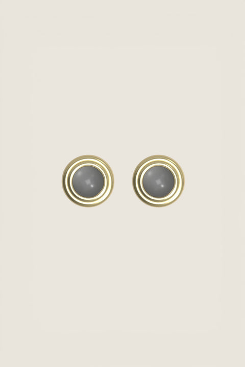 Øredobber - Lolly Studs Moonstone Plated