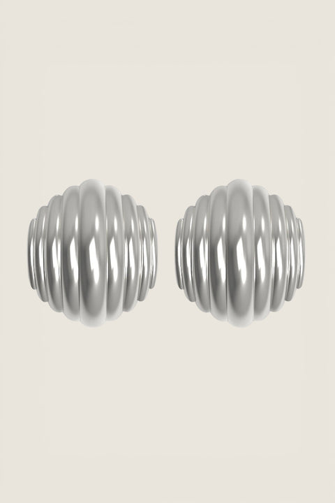 Øredobber - Madeleine Studs Large Silver