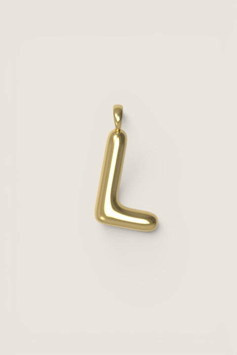 Anheng - Letter Charms L Plated