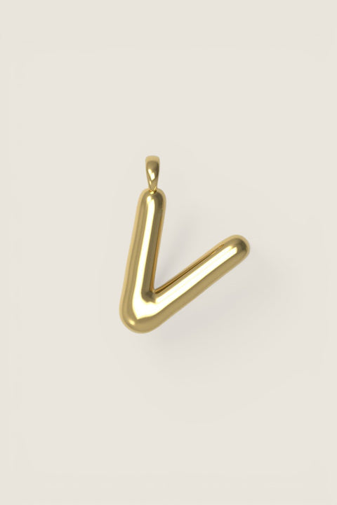 Anheng - Letter Charms L Plated