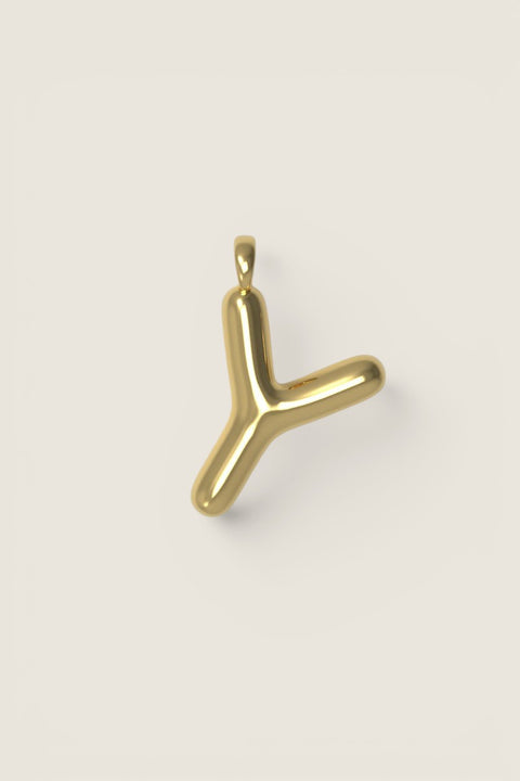 Anheng - Letter Charms L Plated