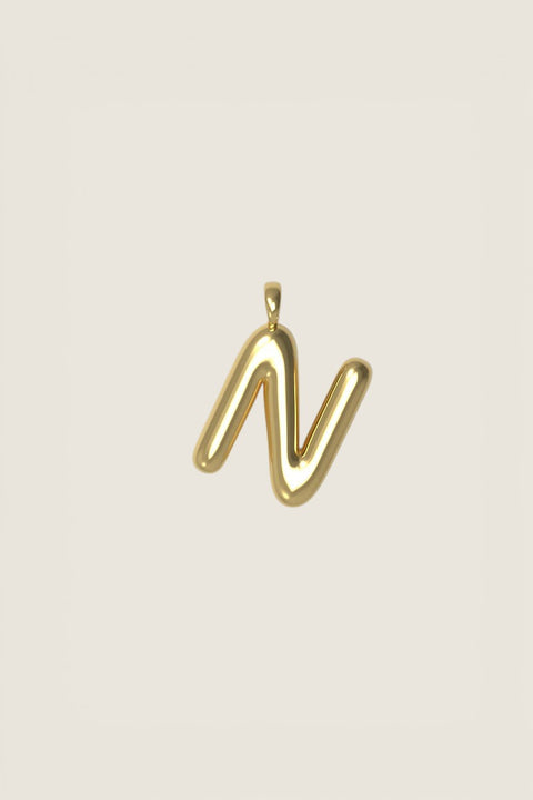 Anheng - Letter Charms S Plated