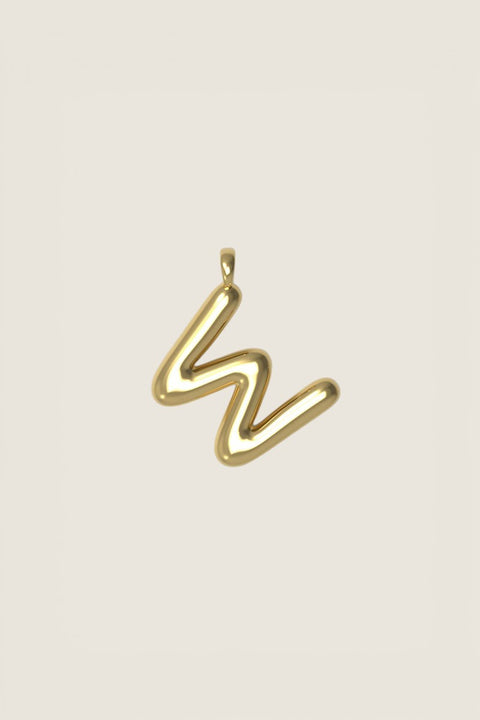 Anheng - Letter Charms S Plated