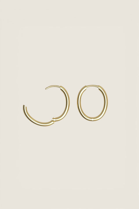 Øredobber - Slim Hoop M Plated